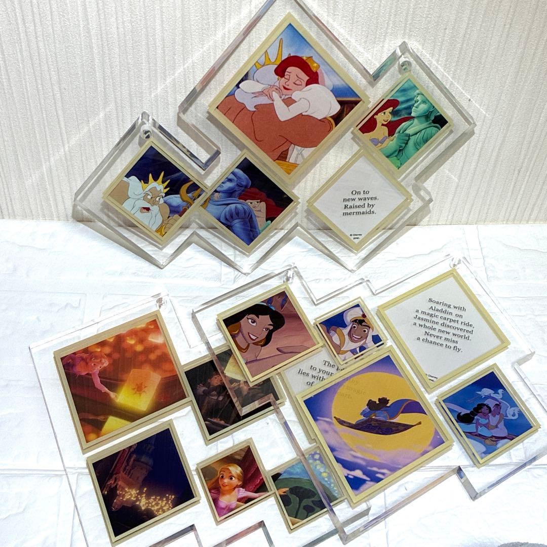 ディズニープリンセス展アクリルアート　３点まとめ売り