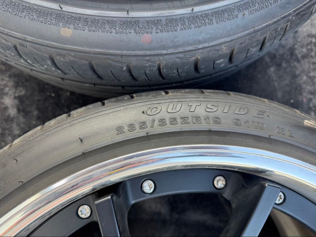 WORK グノーシスCVS 19インチ4本　pcd114.3 バラ売り可能です