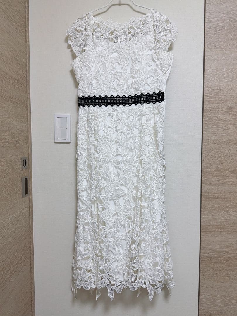 CELFORD 桂由美 総レースワンピース 白 38 セルフォード