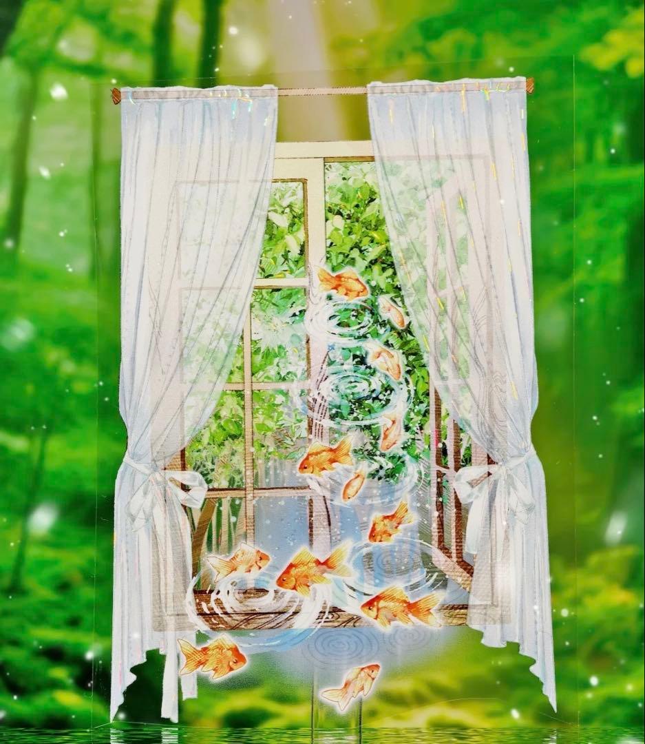 海外マスキングテープ巻売り 夏日汽水 金魚 装飾マスキングテープ