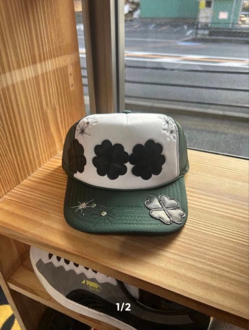 imozonsavingclothing キャップ　ダークグリーン　mikado