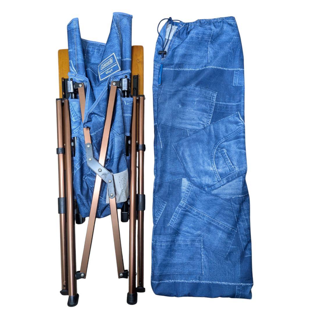 美品 Coleman コールマン IL レイチェア デニム