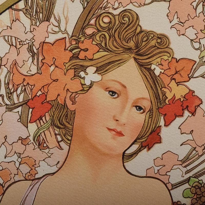 アルフォンス・ミュシャ　シャンパンホワイトスター　191/300　VR8696B