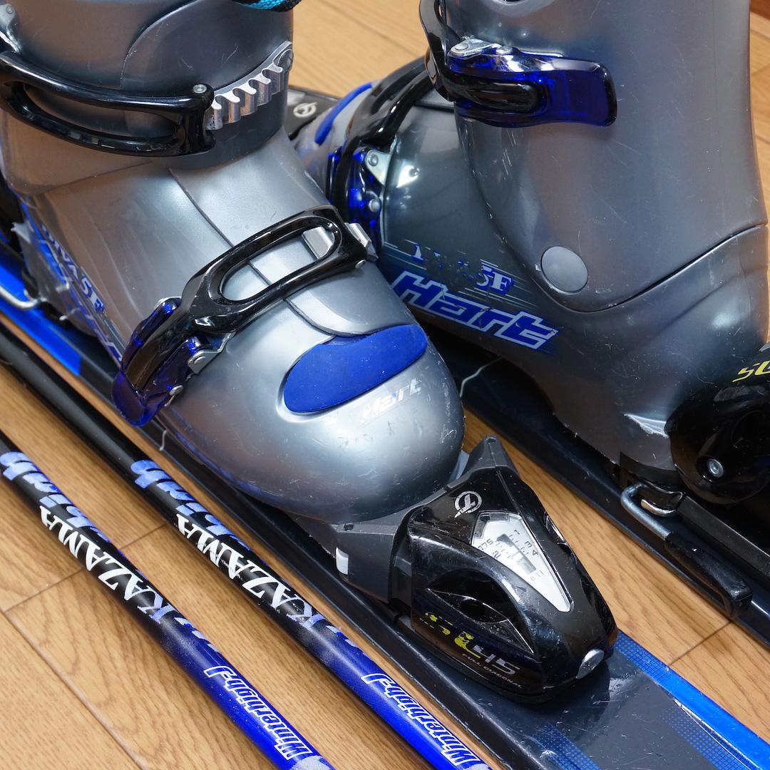 メンテ済 120cm 靴22cm ELAN カービングスキーセット