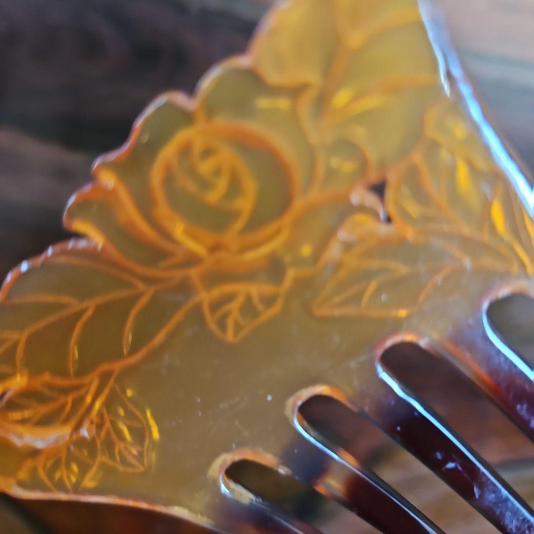 本べっ甲かんざし。