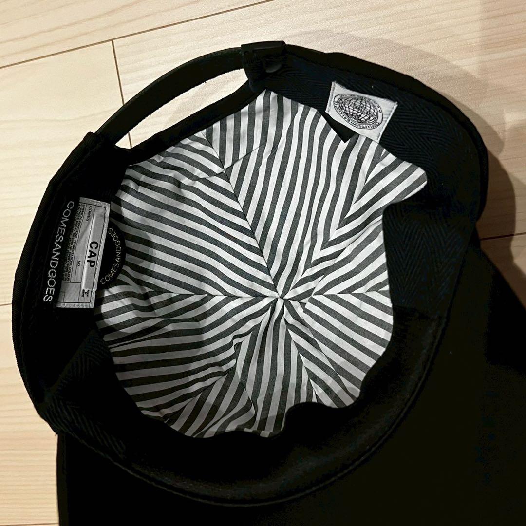 Comesandgoes NYS 6パネル キャップ ブラック