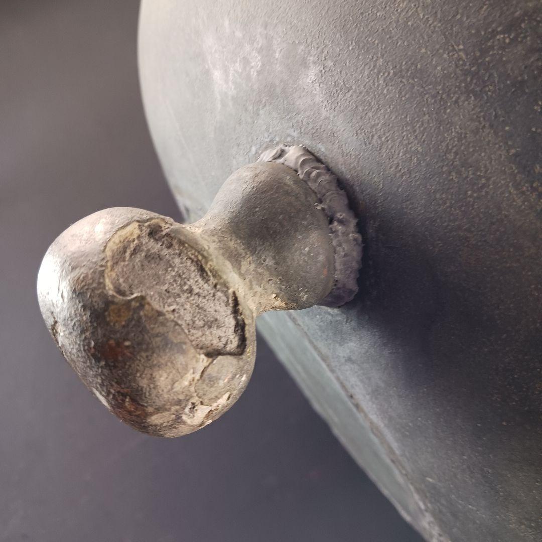 H324 大阪城本丸慶長年号 古銅製大花瓶 高42cm