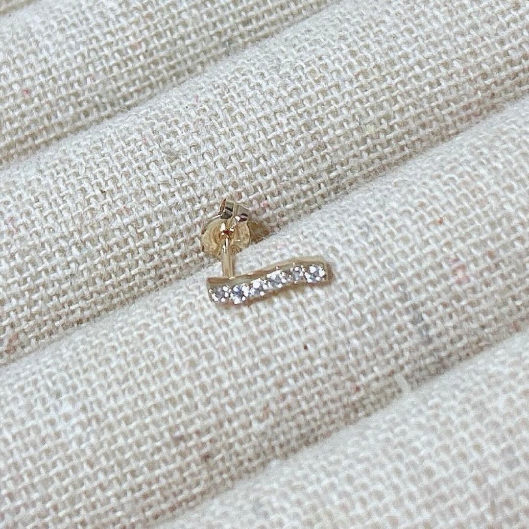 【PRMAL】【K10】 Waving Pave ピアス