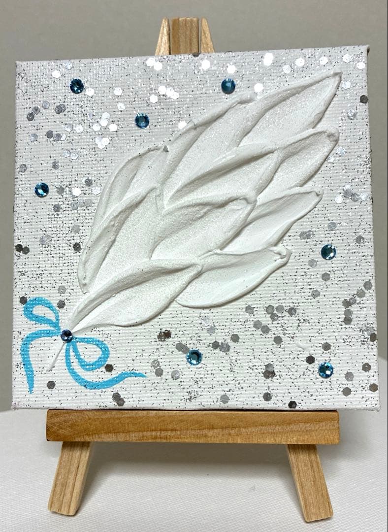 開運絵画　オリジナル　天使の羽根　龍の鱗