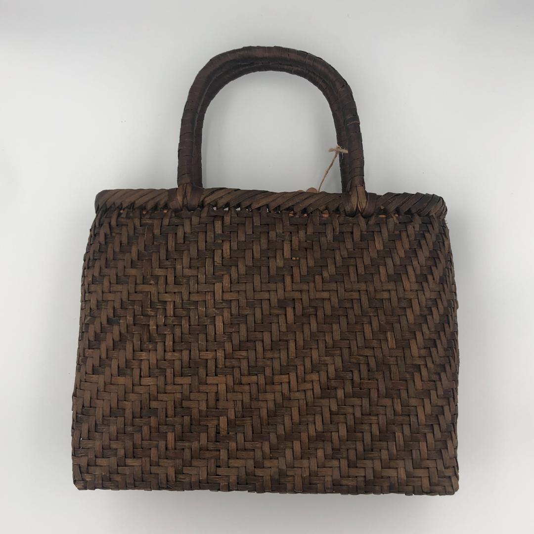 小*マ様 胡桃バッグ　網代編み　かごバッグ　くるみ　籠バッグ【新品】日本企画　山