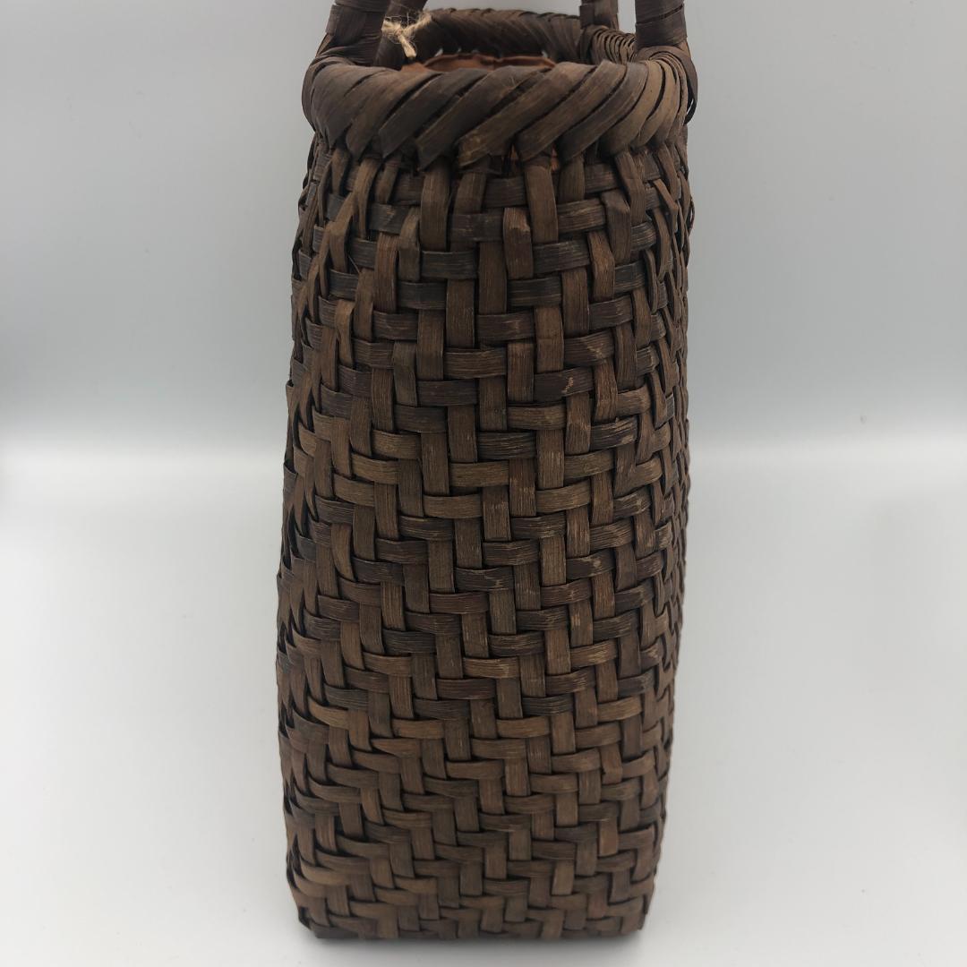 小*マ様 胡桃バッグ　網代編み　かごバッグ　くるみ　籠バッグ【新品】日本企画　山