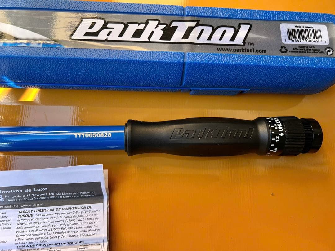 Park Tool TW-6 トルクレンチ 10–60Nm（クリック式）ケース付