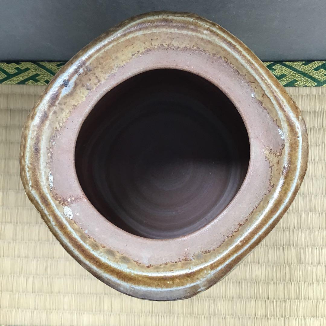 茶道具　水指　備前焼水指　大平孝昭作　栞　共箱　S39MS