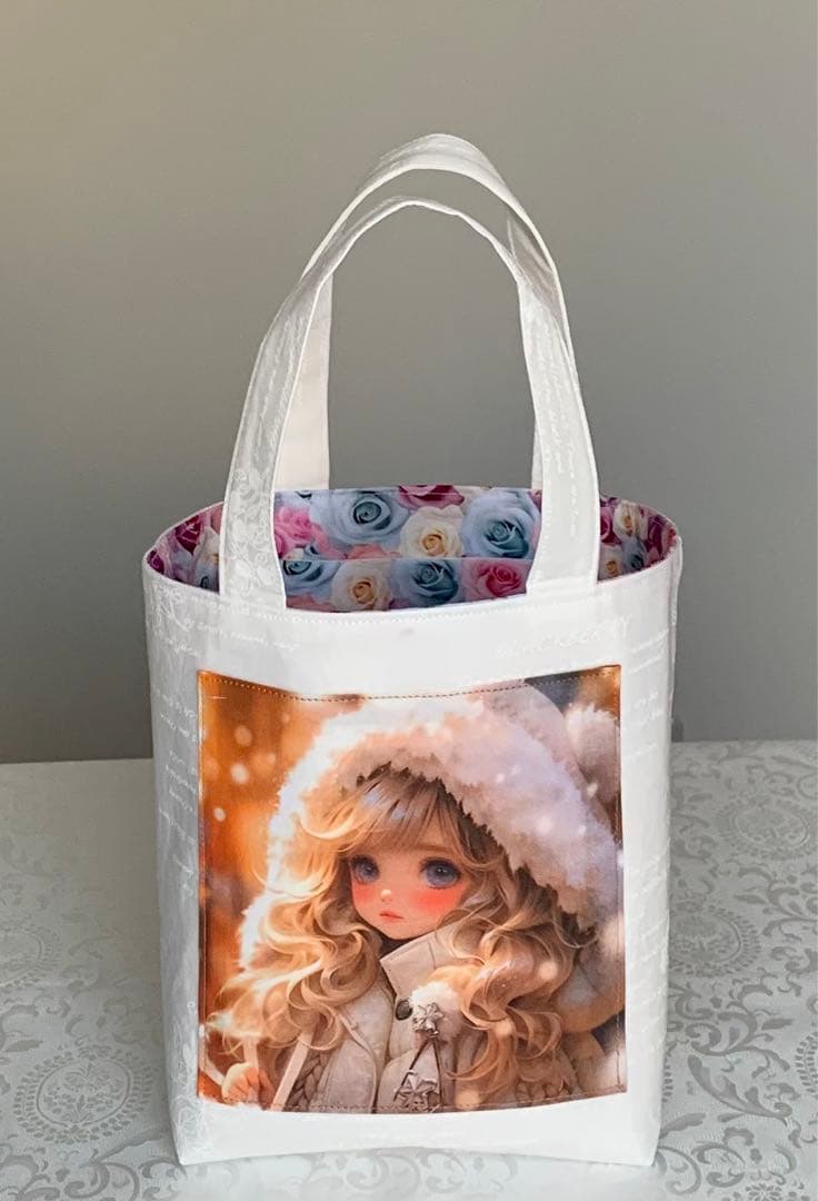 ♥︎むっち♥︎　ドールパネル生地　トートバッグ