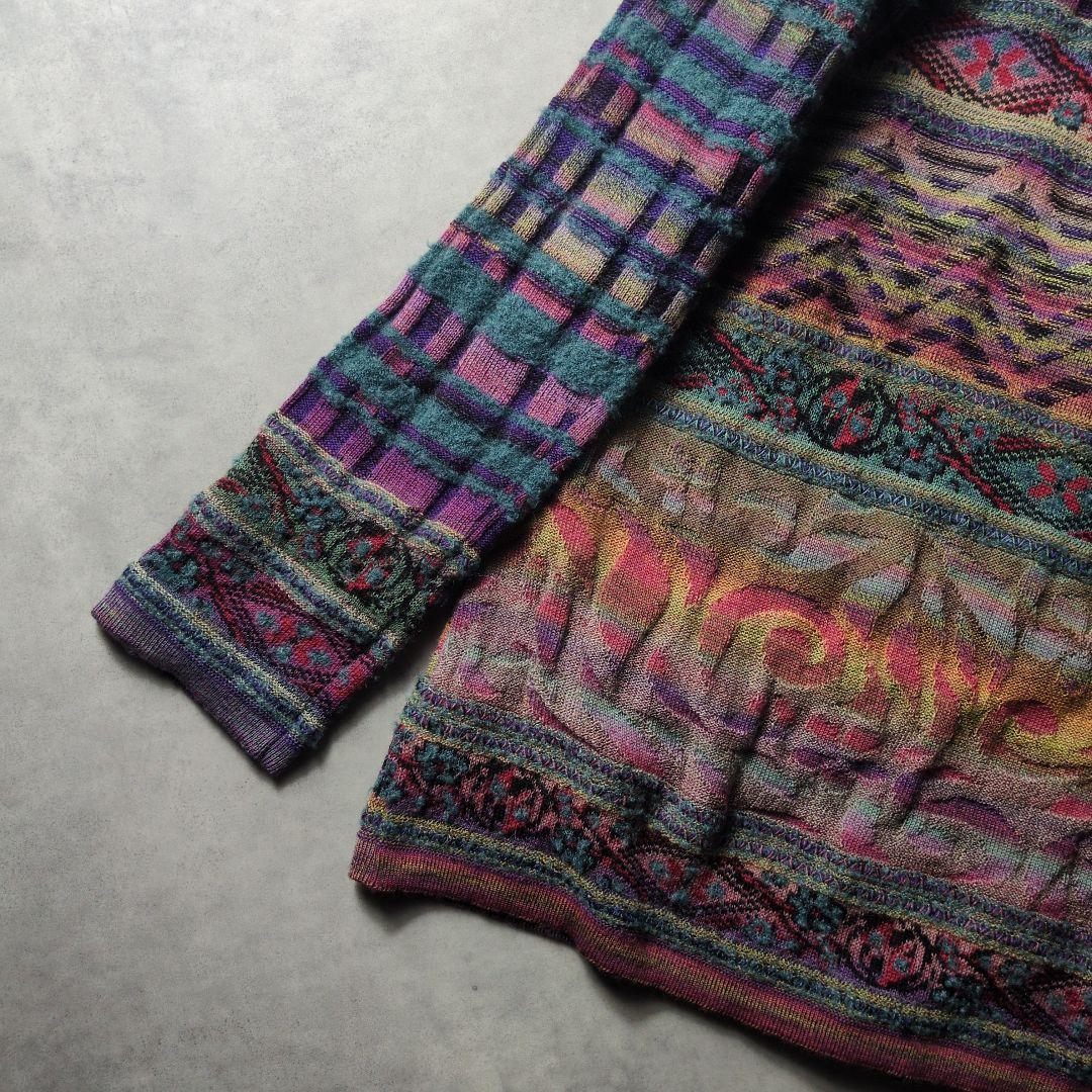 М.&KYOKO 佐藤繊維 ニットコート ロングカーディガン