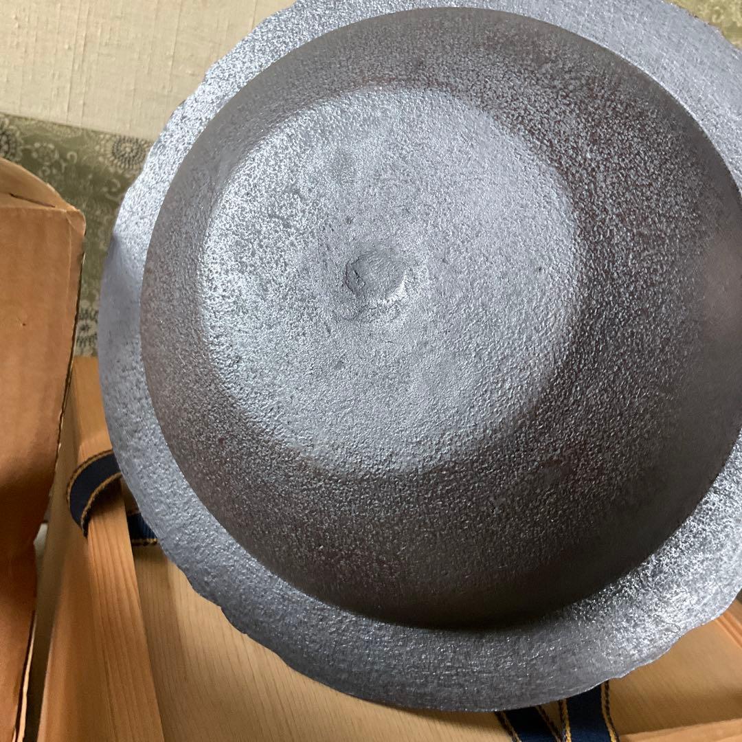 演　桜川地紋　平丸羽釜　釜師　清光作　風炉型電熱器　創巧の野々田