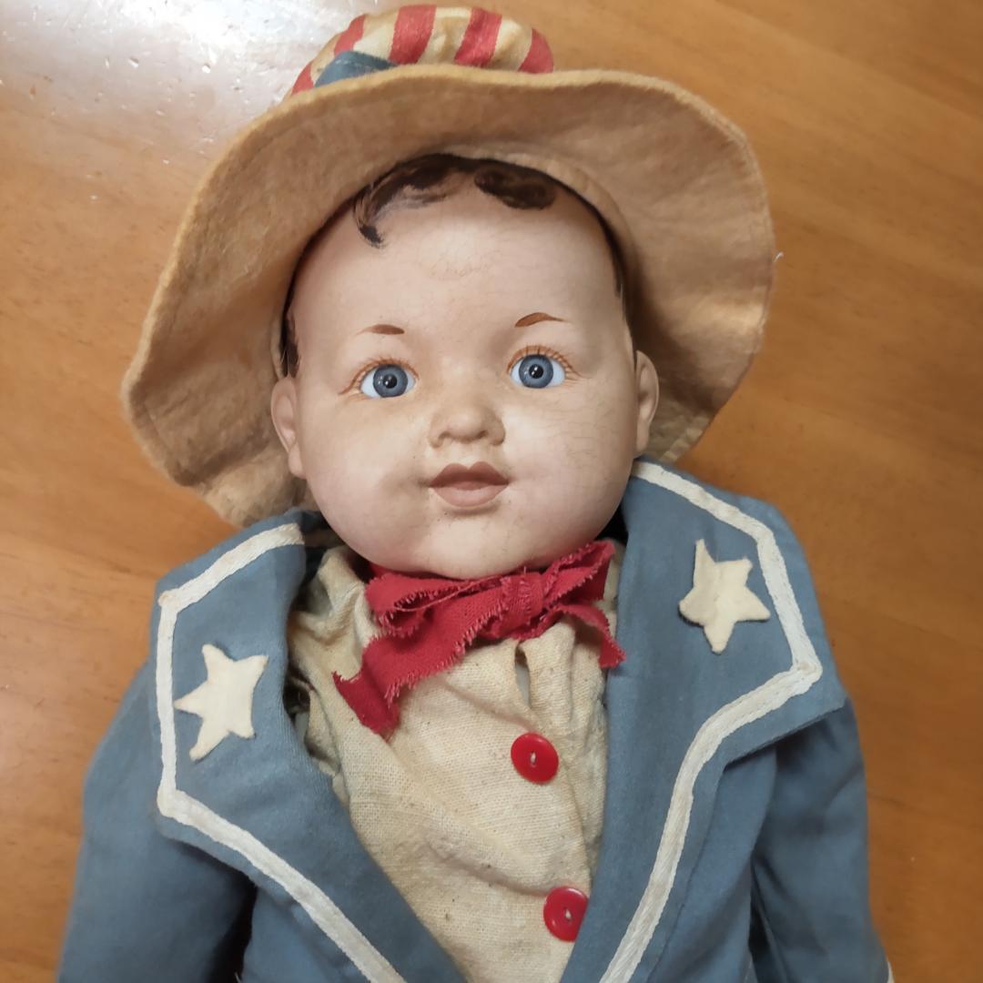 アンティークドールコンポジションリプロ　人形