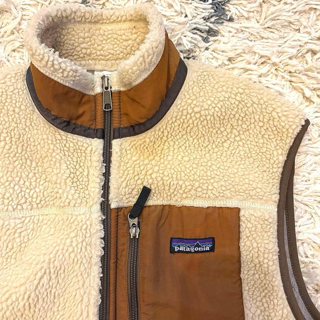 【00s】希少カラー　patagonia レトロX ベスト ベージュ　ブラウン