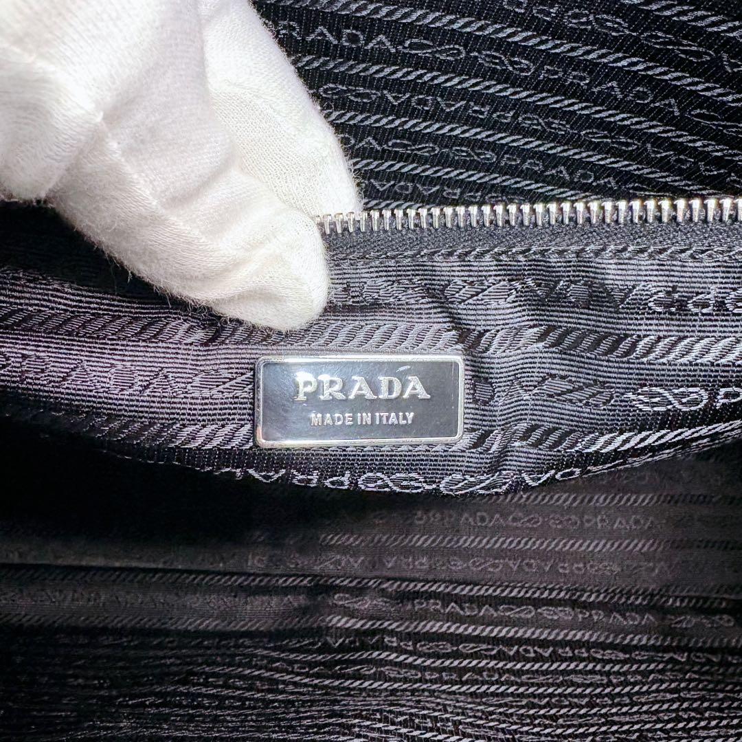 【極美品】PRADA ビジネスバッグ A4収納 ブリーフケース 正規品 三角ロゴ