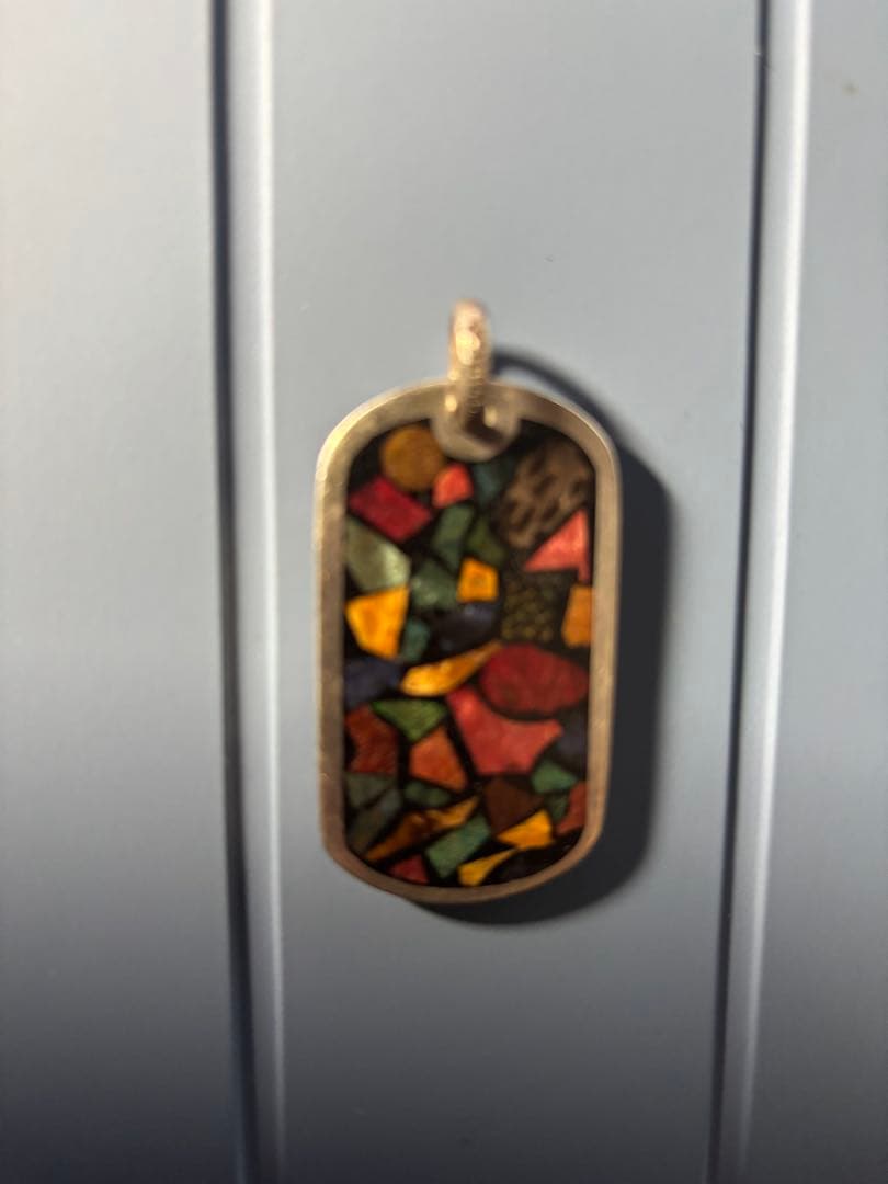 Stanley Guess ドックタグ　 マルチウッドインレイ ペンダント