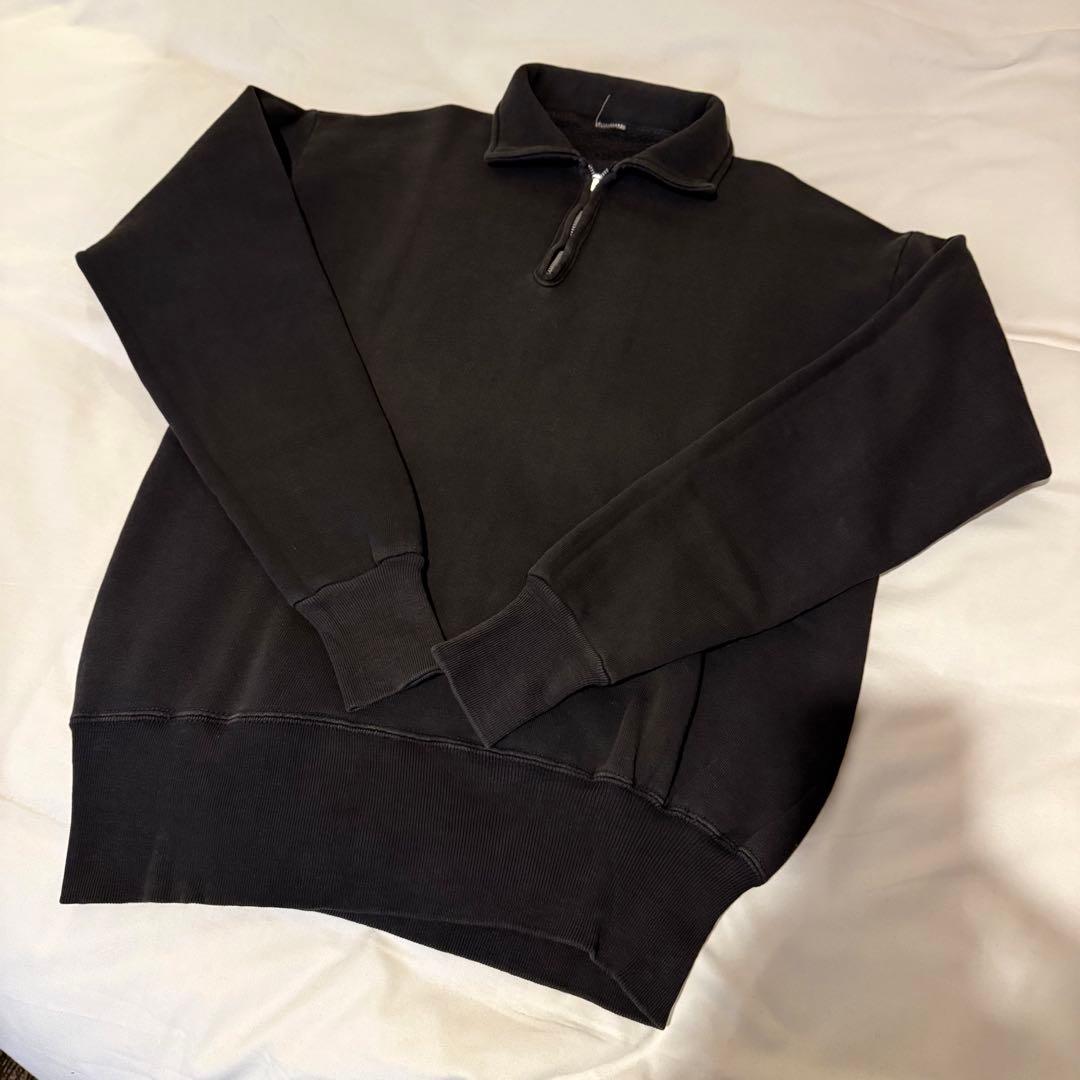 50s 60s ヴィンテージスウェット ハーフジップ スウェット 黒 レア