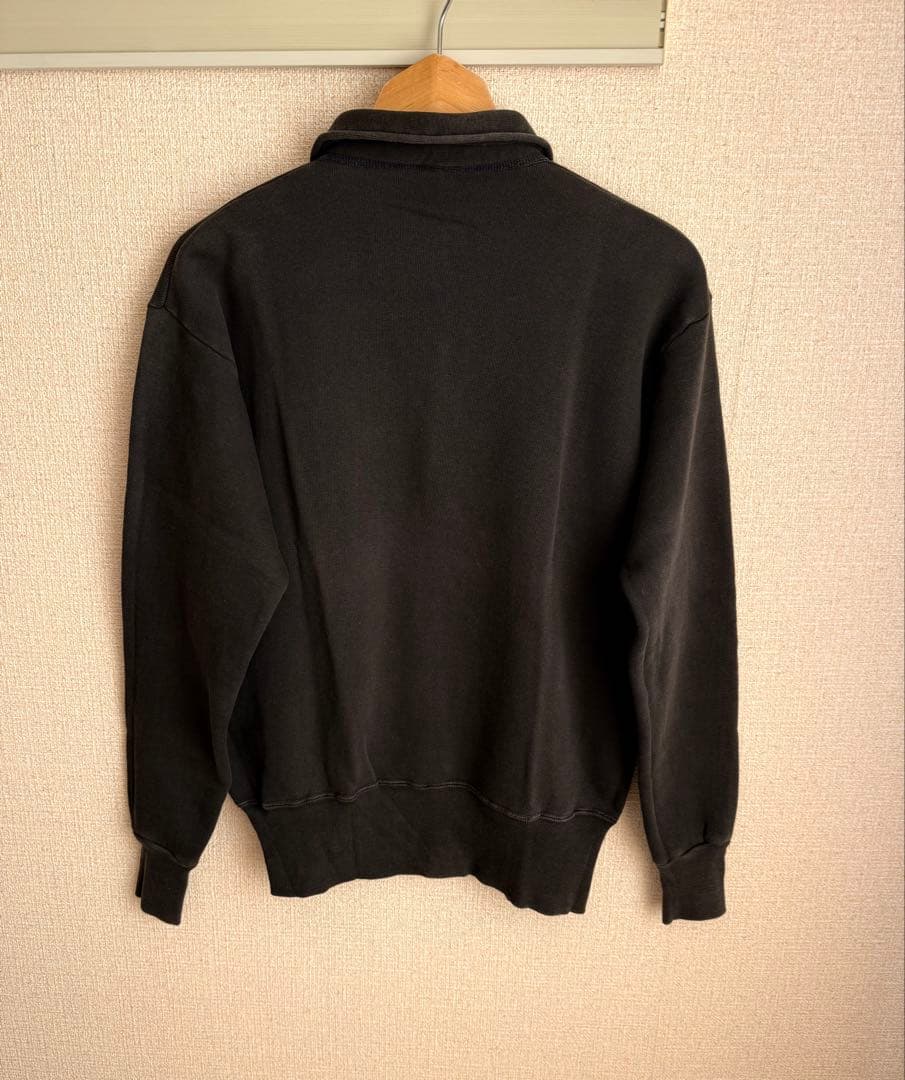 50s 60s ヴィンテージスウェット ハーフジップ スウェット 黒 レア