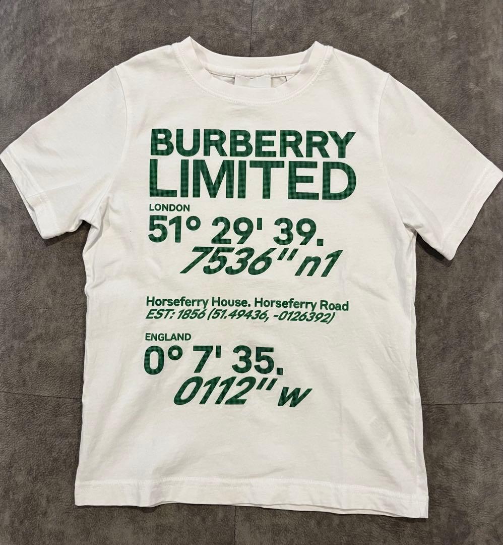 BURBERRY ロゴプリント Tシャツ 6Y