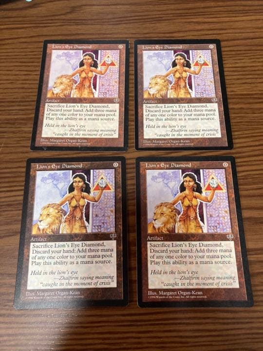 『MTG』ライオンの瞳のダイアモンド　4枚セット