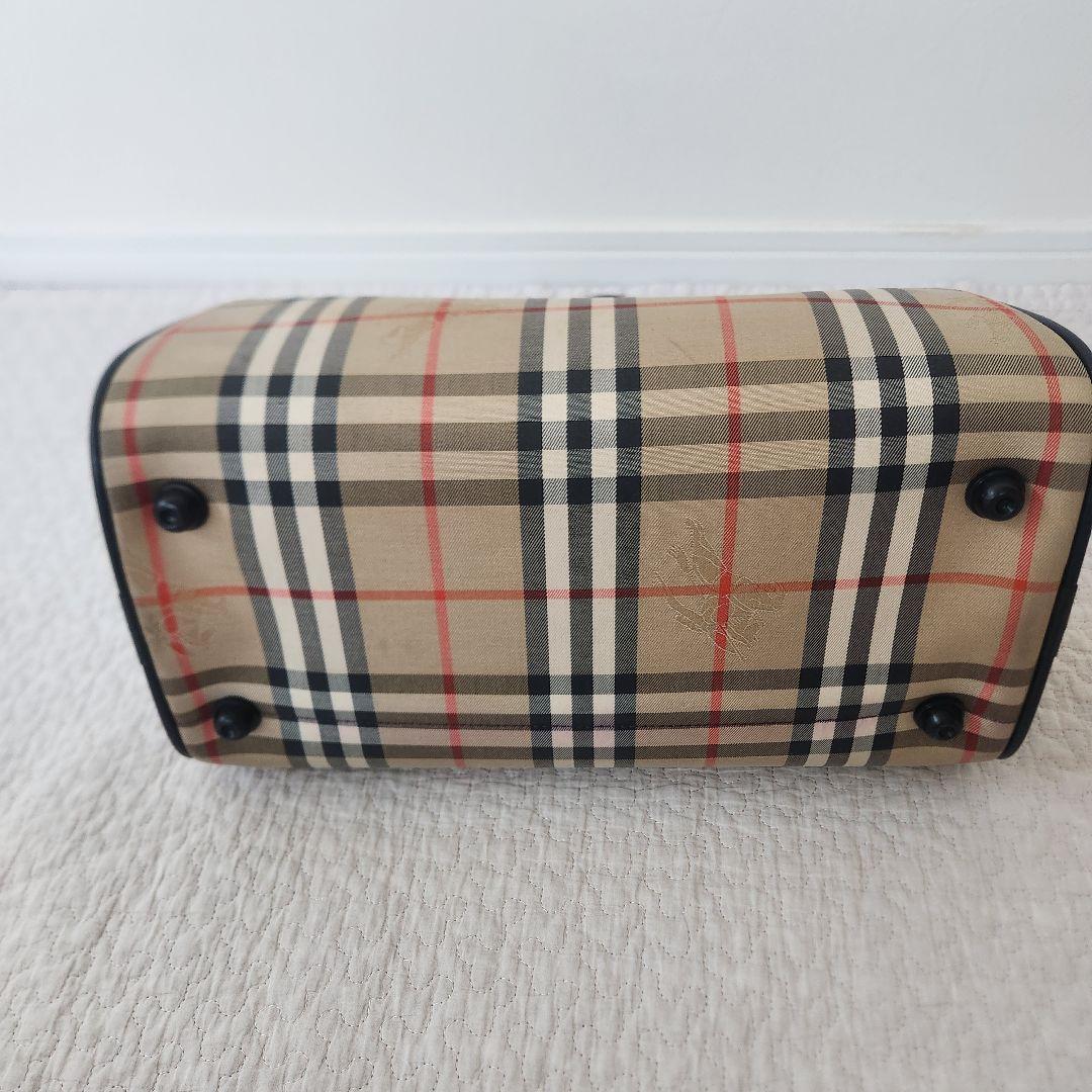 バーバリー　ミニボストン　ハンドバッグ　ノバチェック　ビンテージ