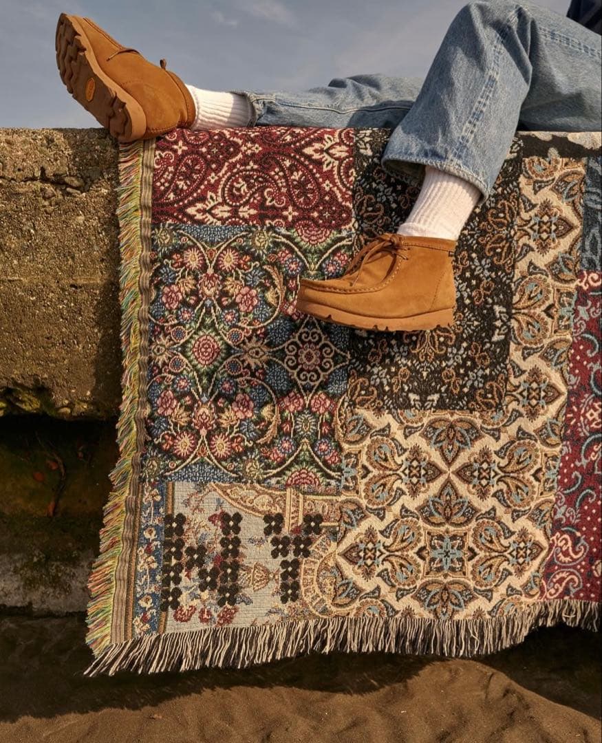 kaito fukui ラグ　ブランケット　NY リバーシブル