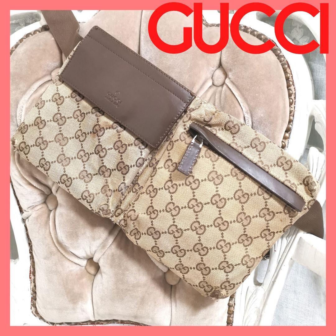そうたGUCCIグッチ ボディバッグ斜めがけショルダーバッグGG鑑定済!