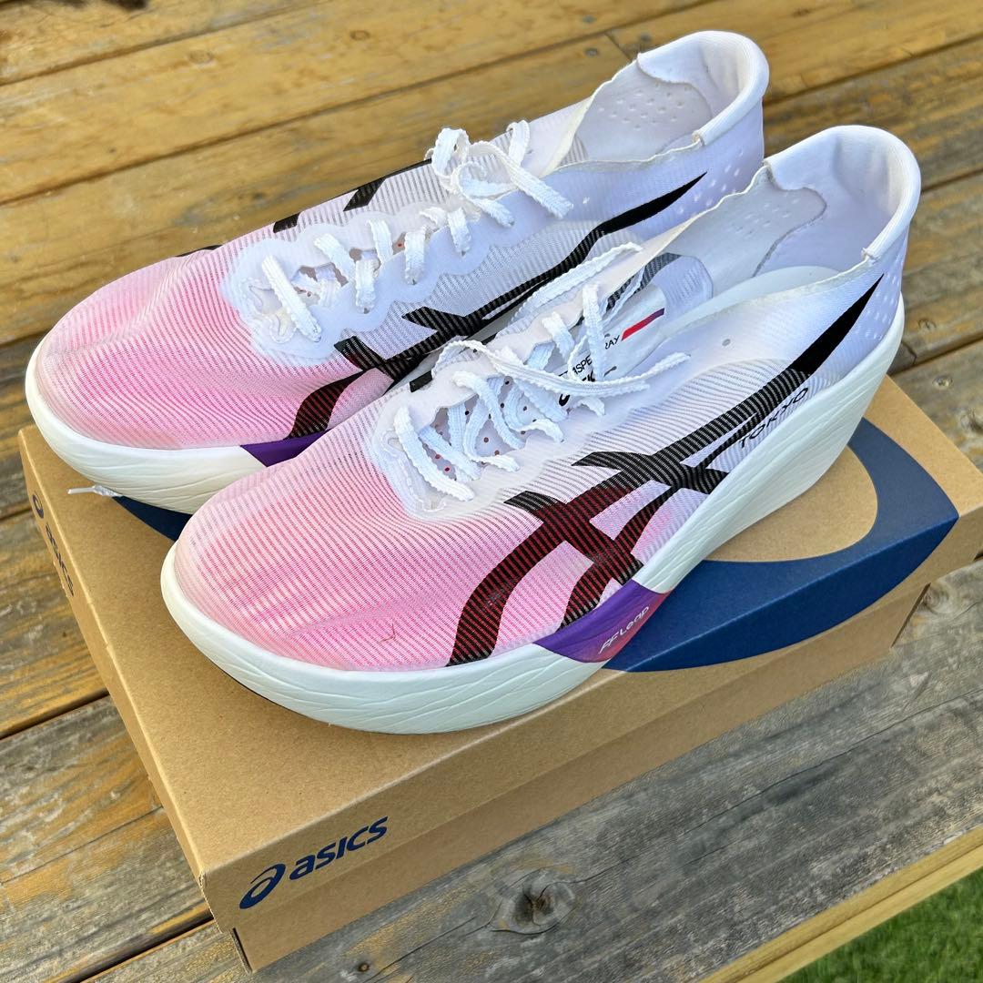 ASICS SPEED RAY 27.0cm ホワイト/フラッシュレッド