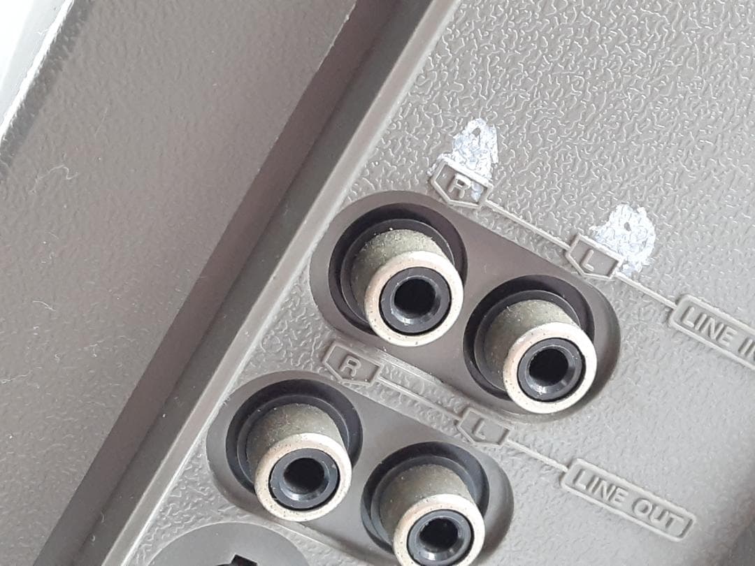 【希少】HITACHI レトロ　ラジカセ TRK-8600 ジャンク25-058