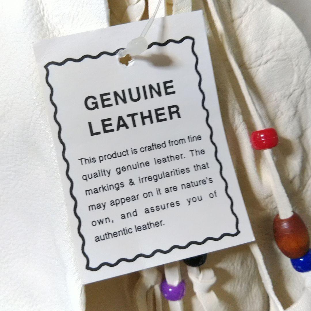 メ*ト様 ネイティブ 本革 ディアスキン ショルダーバッグ メキシコ製 デッドス