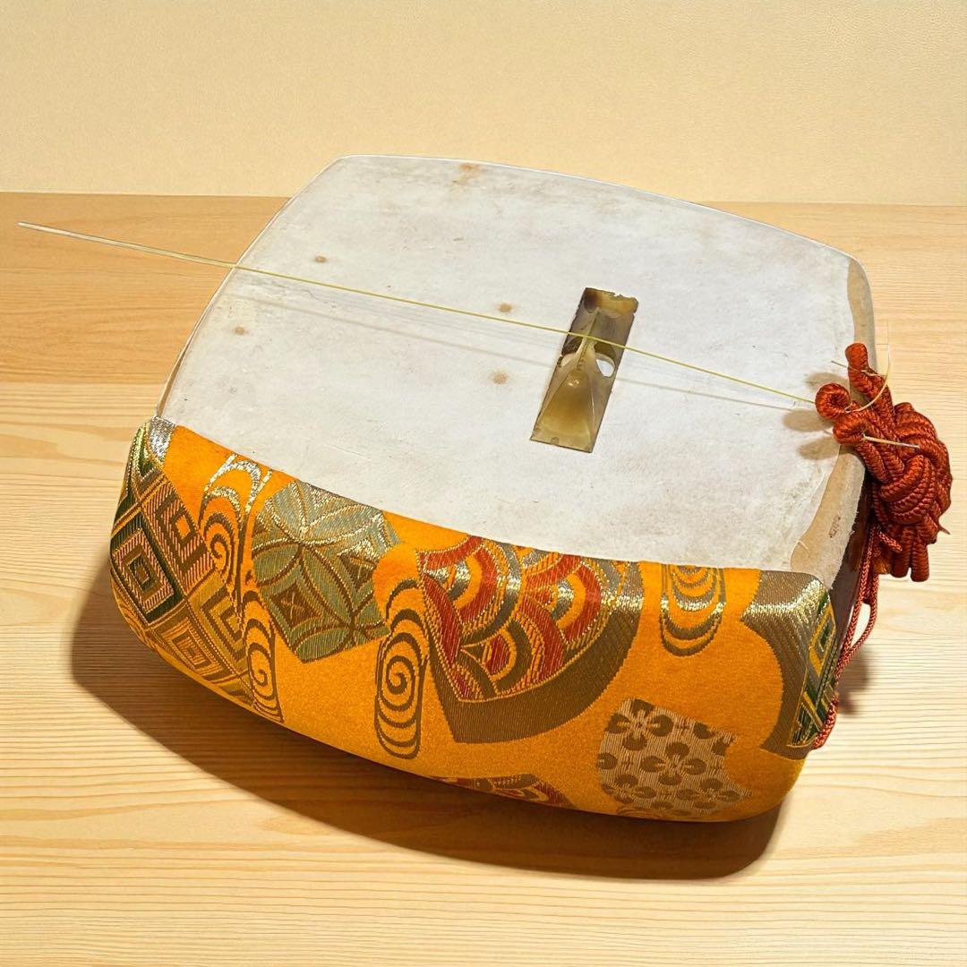 稀少✨ハードケース付き❣️紅木棹 猫皮張り 中棹 地唄三味線 三味線 三つ折り棹