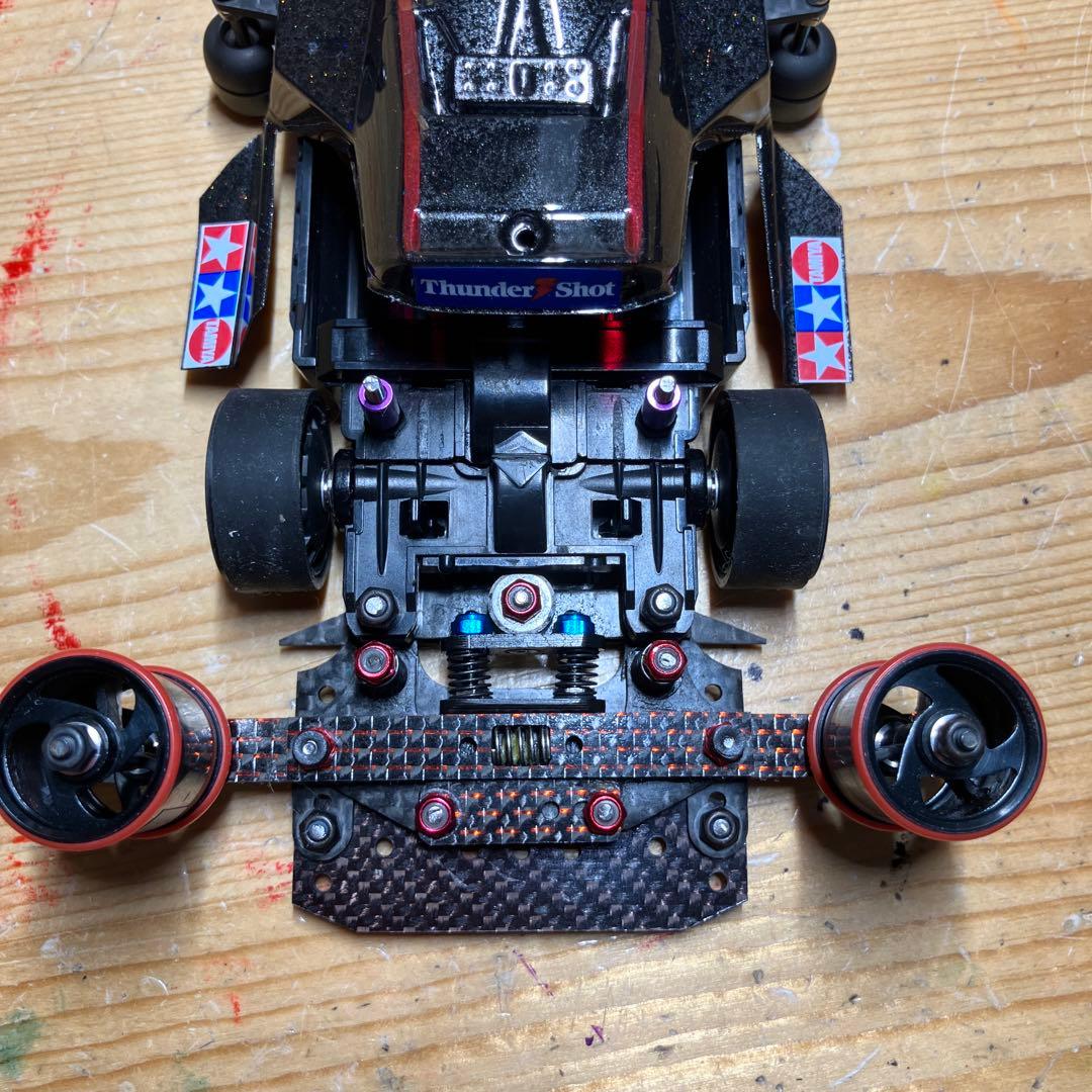 ミニ四駆完成品 MSフレキThunder shotフルカーボン