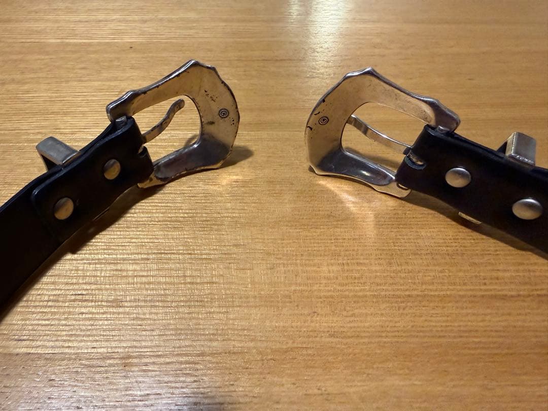 TOGA PULLA ダブルバックルベルト　ブラック