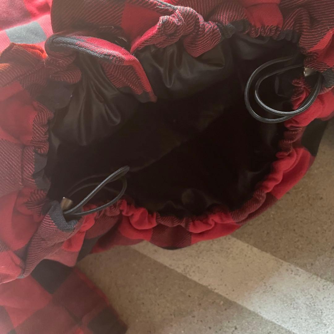 WOOLRICH ダウンジャケット 短丈 チェック 赤 Y2K 肉厚 古着