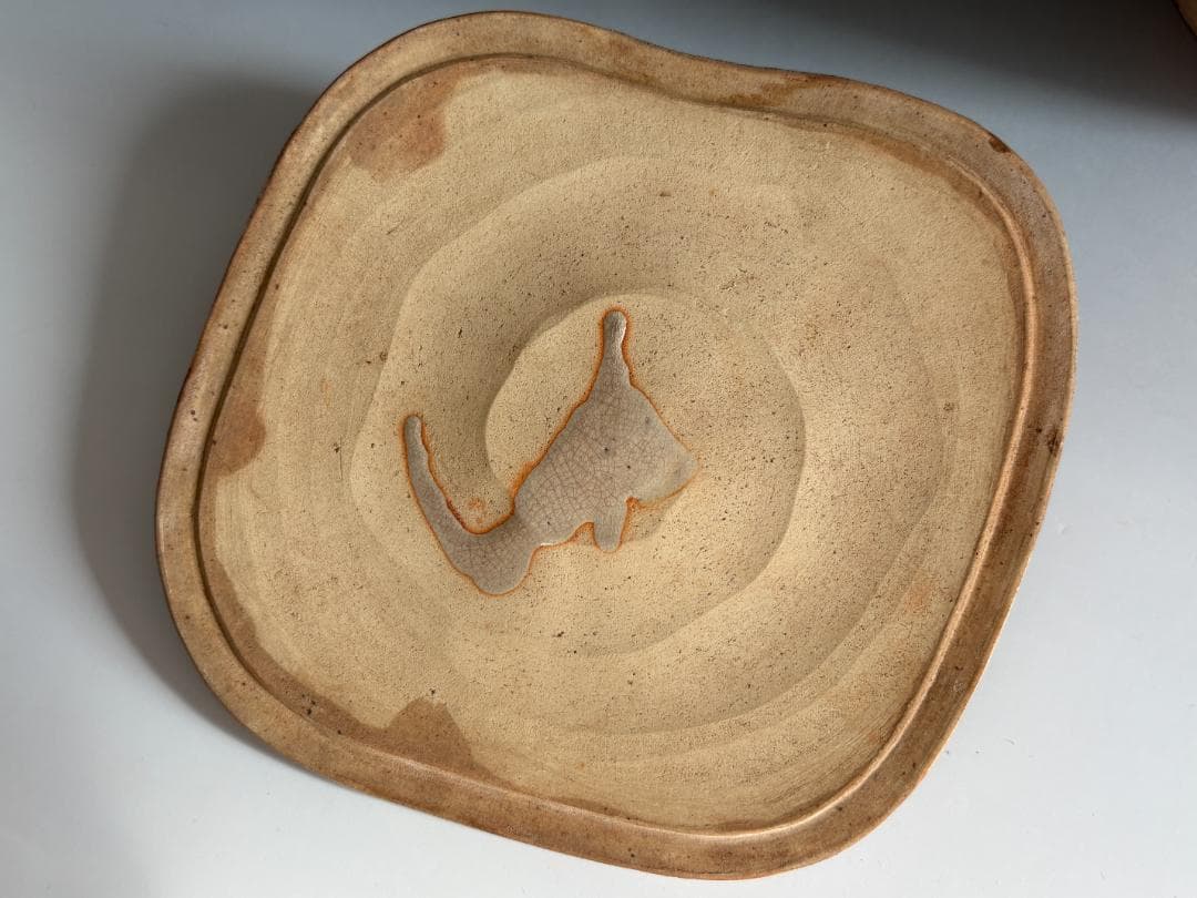 10代坂高麗左衛門　萩焼　縄暖簾　水指　茶道具