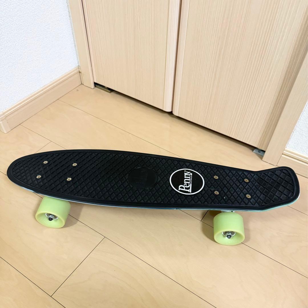 penny スケートボード 22インチ ブラック×グリーン