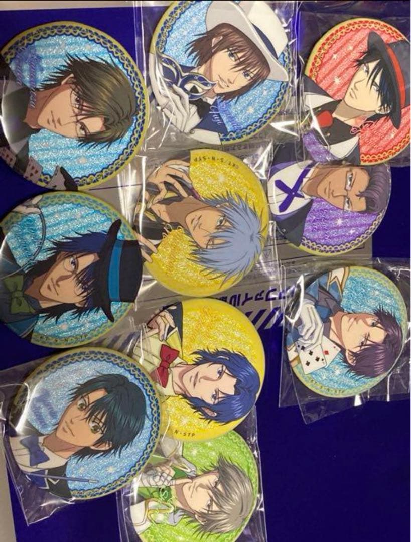 テニスの王子様　セット　全10種　缶バッジ　キラキラ　トレーディング