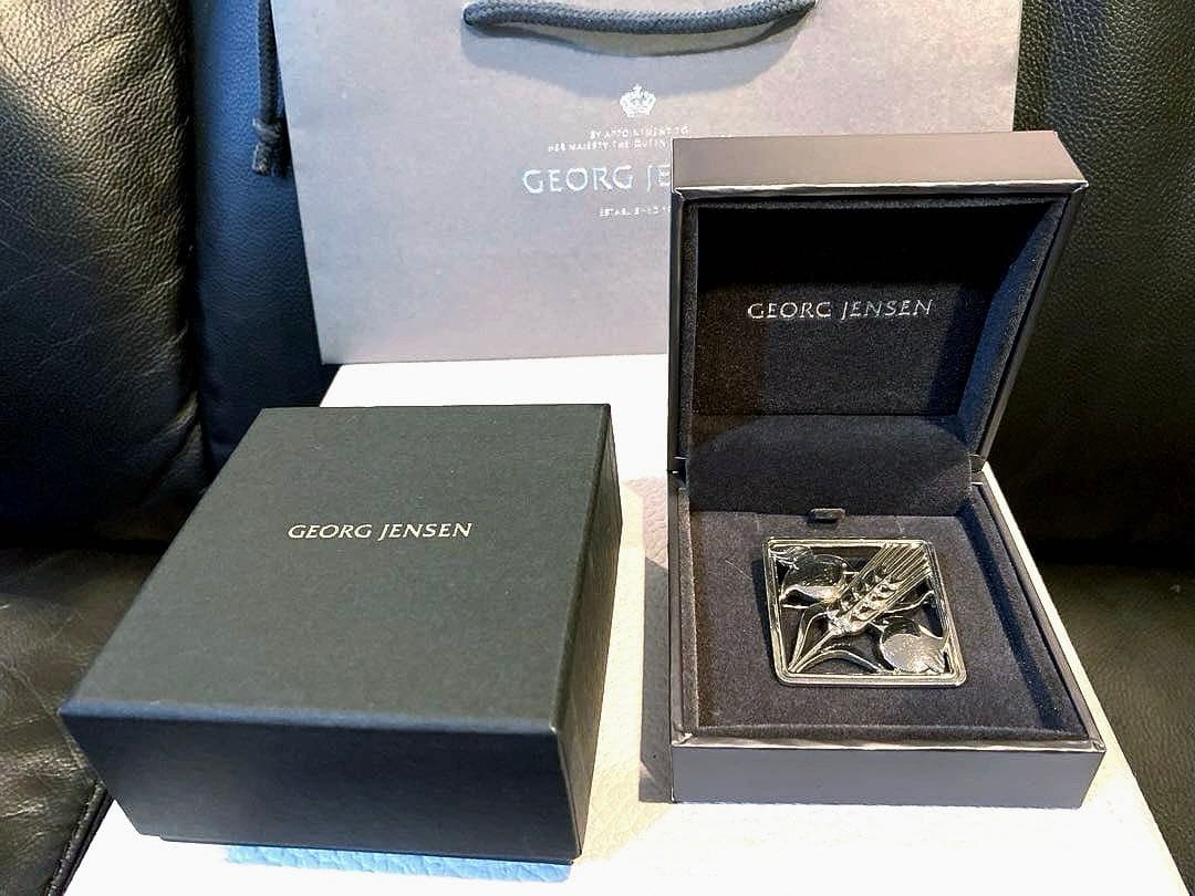 極美品  小鳥 麦 ブローチ #250 925 付属品完備