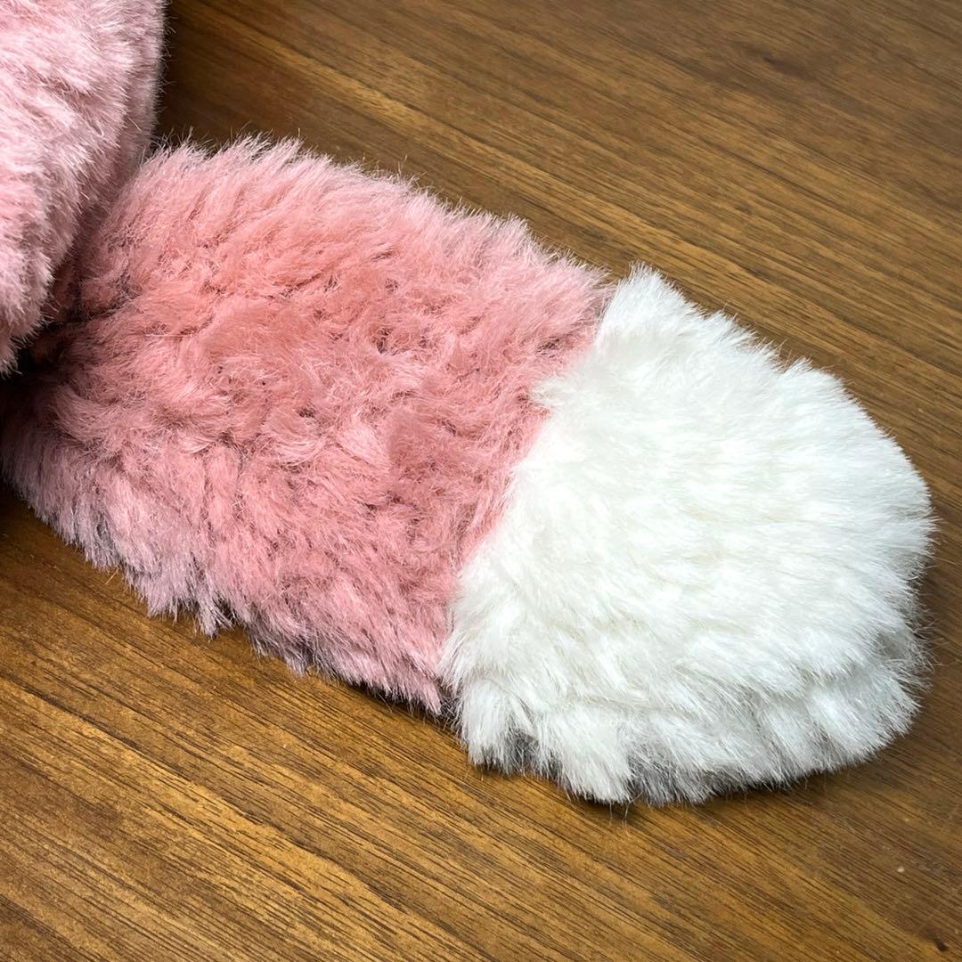 ぬいぐるみの三英 たぬき？　あらいぐま？ ピンク　昭和レトロ　当時物　日本製