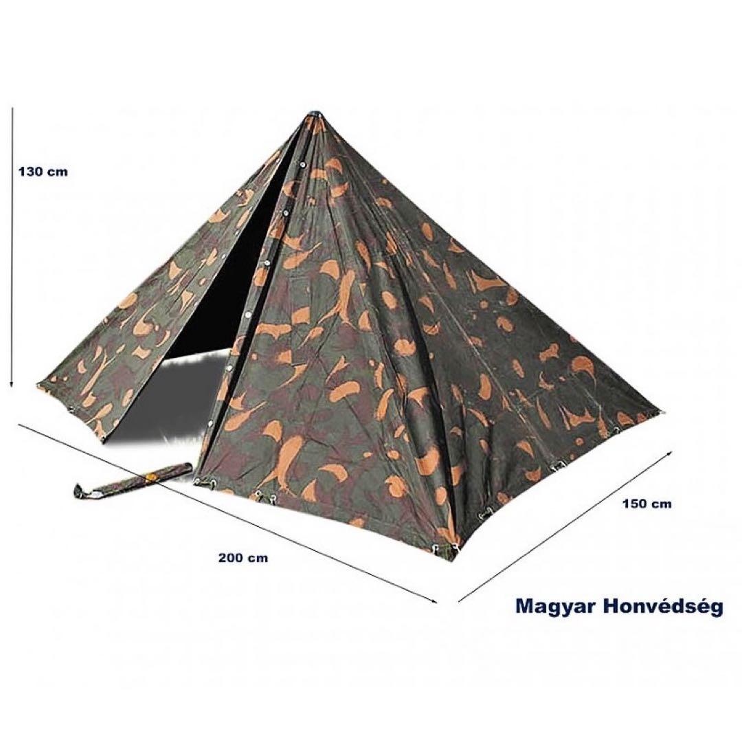 【軍幕屋】希少★ハンガリー軍テント★ビンテージ★軍余剰品★2枚組★