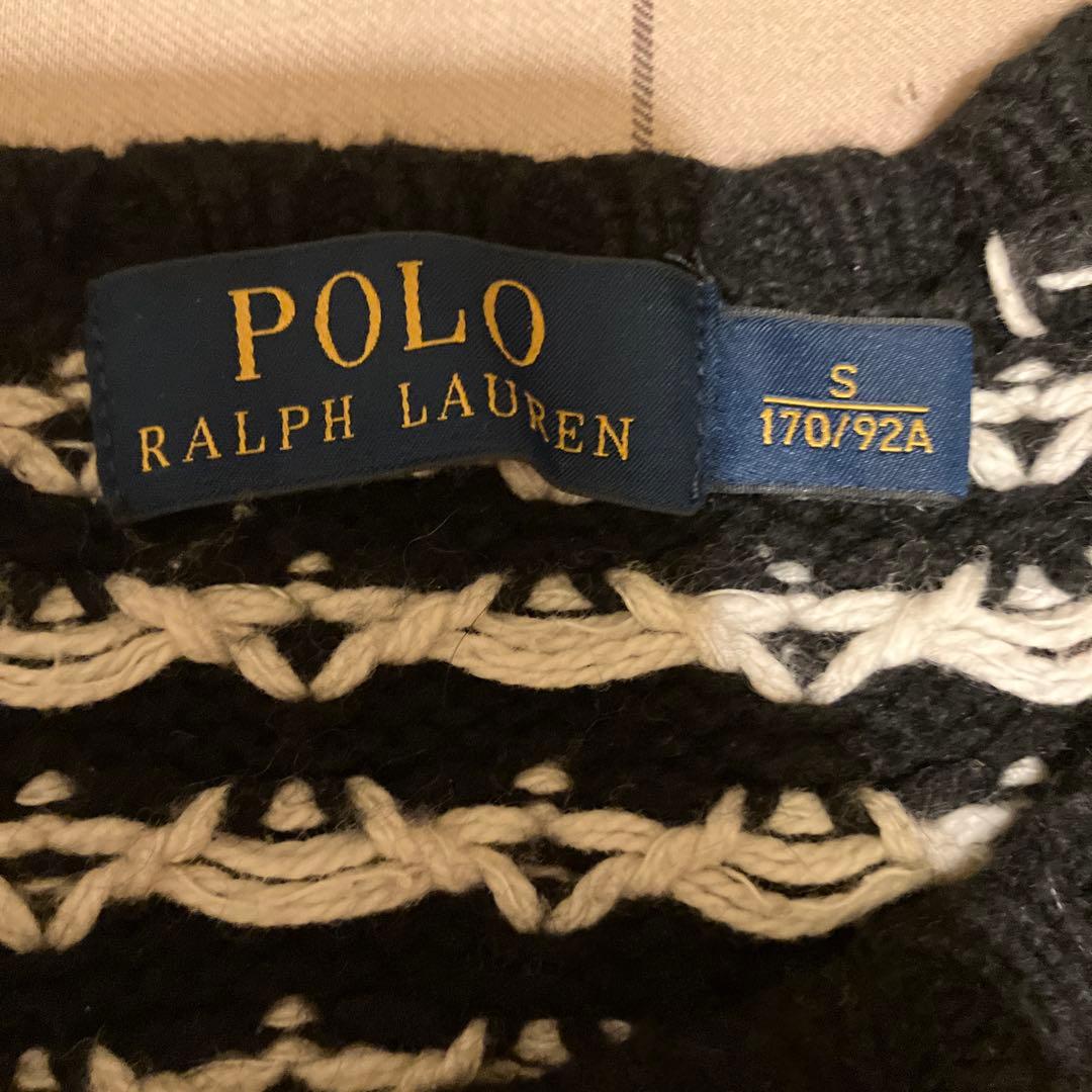 ラルフローレン ノルディック ニット セーター ブラック S