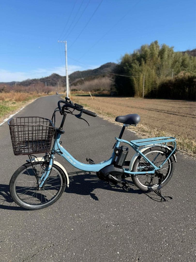 ヤマハ電動アシスト自転車 シティタイプ 青