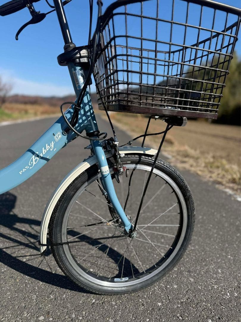 ヤマハ電動アシスト自転車 シティタイプ 青
