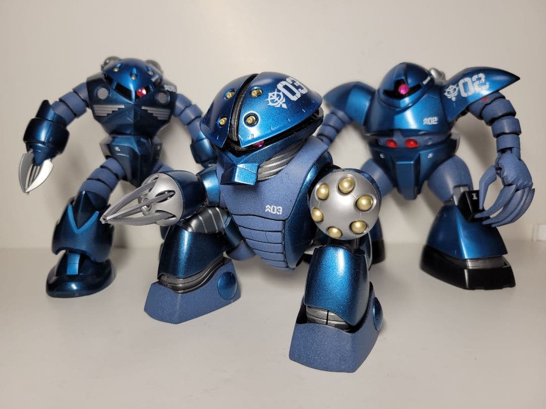 ガンプラ　HG　3体セット(ゴッグ、ズゴック、アッガイ)塗装完成品