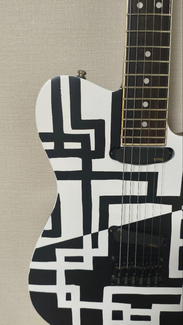 FERNANDES　TEJ70改　G柄　BLACK&WHITE　EMG-SAｘ2
