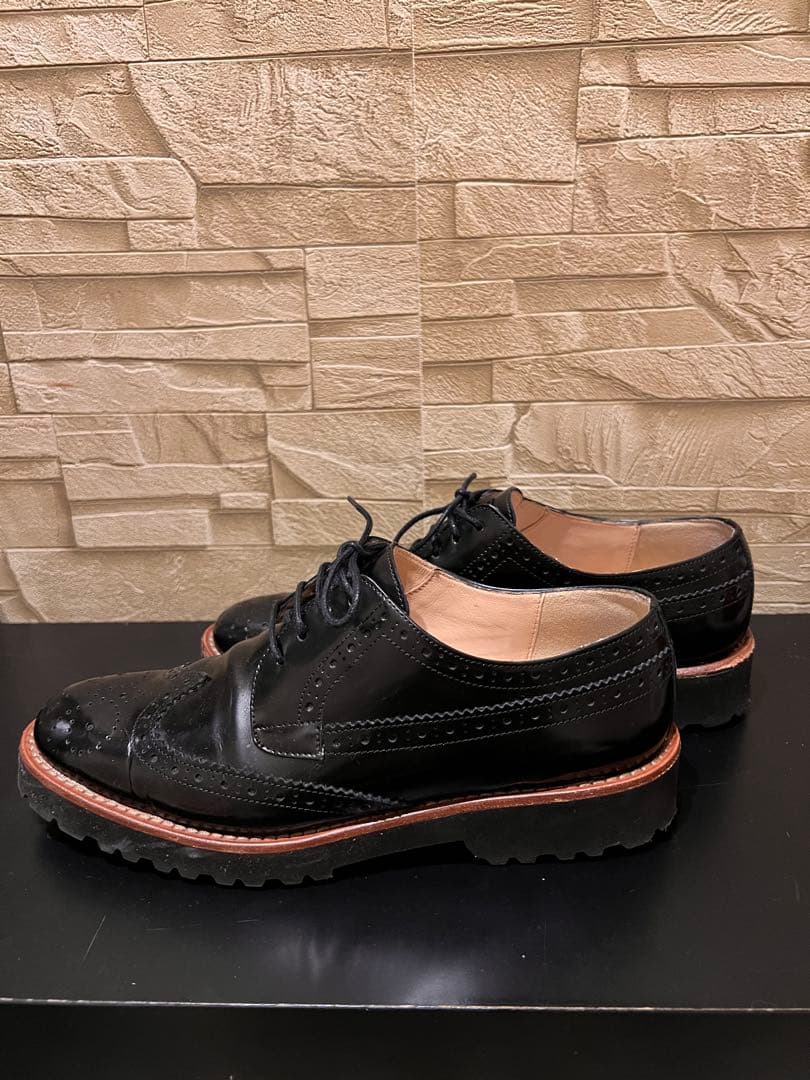 『美品』ファビオルスコーニ　レースアップ　黒　ローファー　チャーチ　マーチン